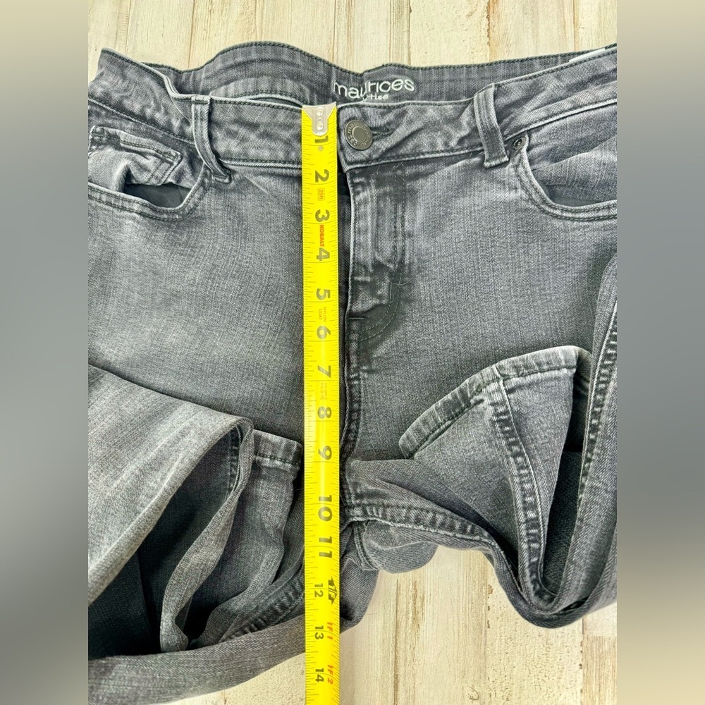 Women's M Jeans by Maurices mid-rise bootcut black jeans size 16R - Picture 7 of 11